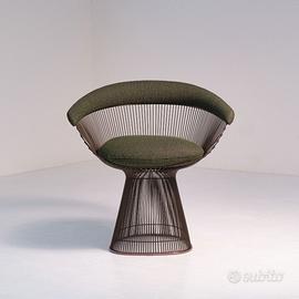 Poltrona Platner colore verde di Warren Platner