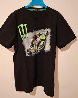 T-SHIRT MONSTER MOTO NERA (taglia M) 
