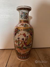 Porcellana cinese: set tè + vaso Canton