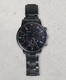 Orologio da Polso Geneva Uomo - Nero con Cinturino