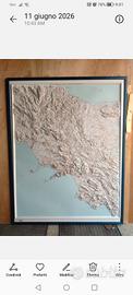 Carta geografica orografica Campania-Molise 