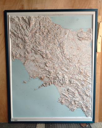 Carta geografica orografica Campania-Molise 