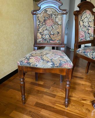 Set 6 sedie imbottite classiche
