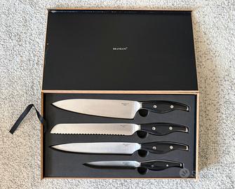 BRANDANI Set 4 coltelli cucina Acciaio Inox