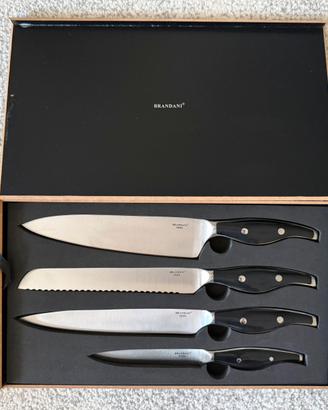 BRANDANI Set 4 coltelli cucina Acciaio Inox