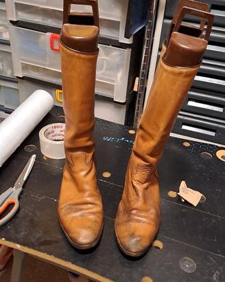 Stivali Uomo in Vera pelle morbida Tipo Rancero