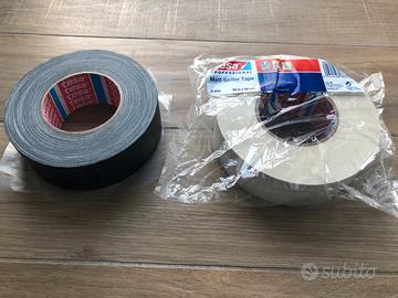 TAPE GAFFER COLORI NERO BIANCO 50 m x 50 mm