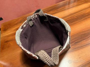 ✨ Borsa fatta a mano in cotone damascato ✨