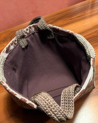 ✨ Borsa fatta a mano in cotone damascato ✨