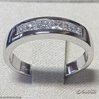 ANELLO FEDINA ORO 18kt. CON DIAMANTI PRINCESS
