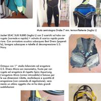 Attrezzature subacquee complete uomo (L) donna (S)