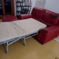 Divano letto in pelle Natuzzi