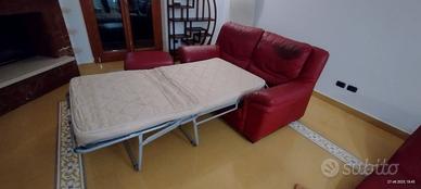 Divano letto in pelle Natuzzi