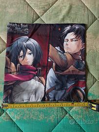 Federa zip cuscino Attack on Titan Mikasa x Levi