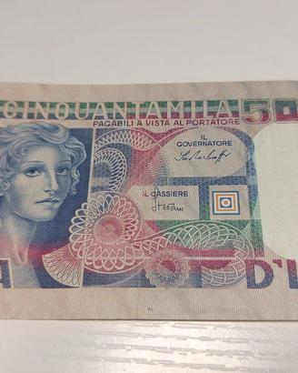 50000 LIRE PRIMAVERA SANDRO BOTTICELLI SPL/QFDS