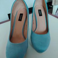 Tacchi décolleté azzurri