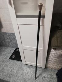 bastone passeggio antico manico argento