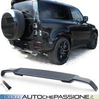 Spoiler tetto posteriore nero lucido per Land Rove