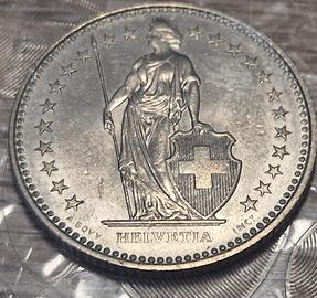 MONETA 1 FRANCO SVIZZERO 1986