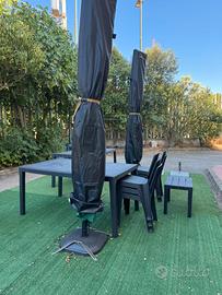 Ombrelloni 3x4 con piantana da giardino NUOVI