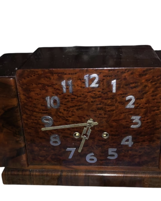Antico orologio da camino pendolo rintocchi decó