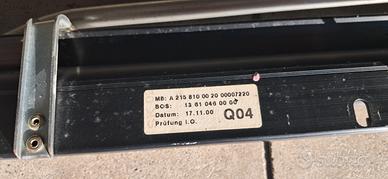 tendina parasole meccanica Mercedes cl600 v12 2004