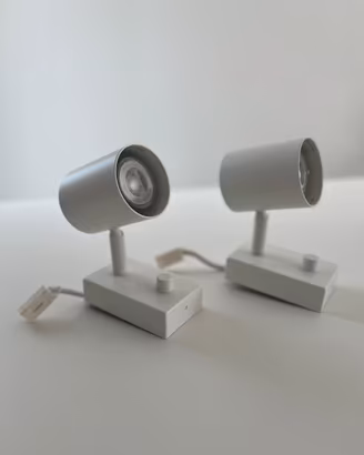 Coppia di lampade da parete IKEA NYMÅNE con Led