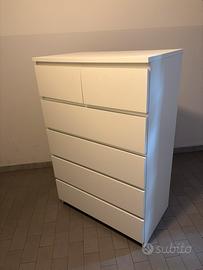IKEA Cassettiera MALM  6 cassetti bianca