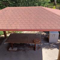 Gazebo in legno massiccio con tetto a falde 🌳🏡