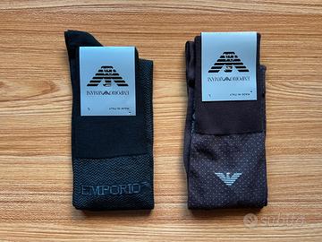 2 paia di calze lunghe Emporio Armani taglia L