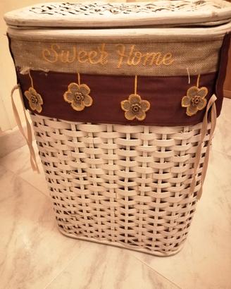 Cesta porta biancheria 'sweet home' 