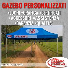 Logo personalizzato grafica gazebo pieghevole