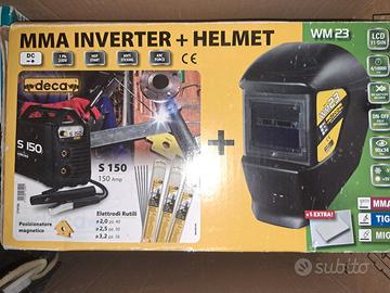 Saldatrice DECA S150 150A + Maschera + Elettrodi