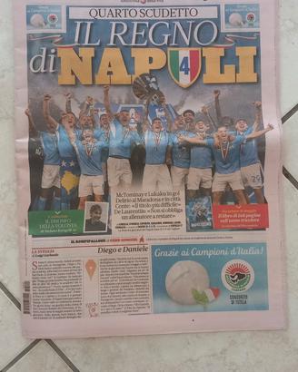 GAZZETTA MAGGIO 2025 NAPOLI VINCE LO SCUDETTO 4