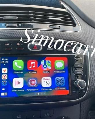 Car Tablet Android CarPlay Per Punto Evo Abarth