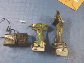Smerigliatrice Hitachi con avvitatore impulsi