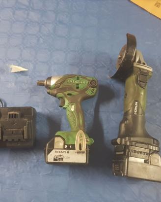Smerigliatrice Hitachi con avvitatore impulsi