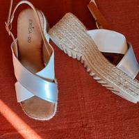 Sandali bianco/argento