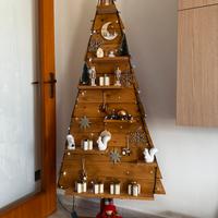 Albero di natale in legno 1,90m
