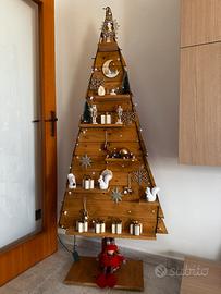 Albero di natale in legno 1,90m