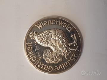 medaglia argento puro 100%