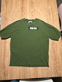 T-shirt Stone Island verde taglia L