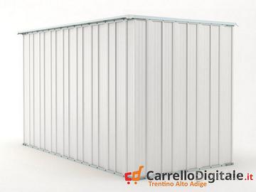 deposito attrezzi giardino 175x307cm 5,4mq bianco