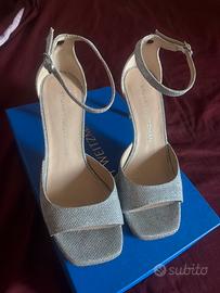 Sandali argento Stuart Weitzman n 37