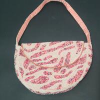 Borsetta vintage donna  perline rosa 