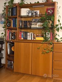 Libreria in legno di noce