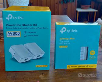 Kit Powerline AV600+Adattatore USB WI-FI 