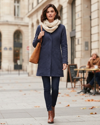Trench Donna Eic-Pi TG. M Navy Blue Giacca Lunga