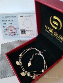 Braccialetto multifilo argento 999