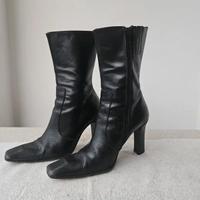 Stivaletti vintage in pelle nera